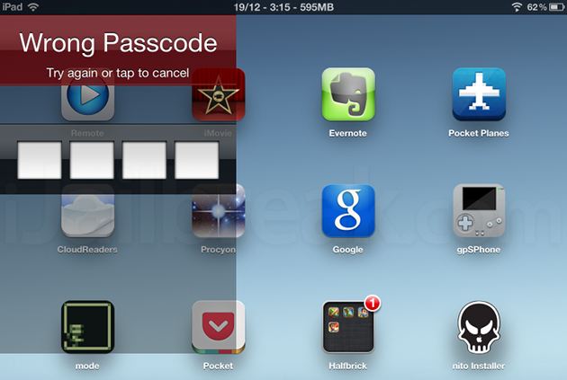 Folder Passcode iPad