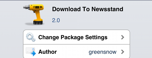 Download To Newsstand Cydia Tweak