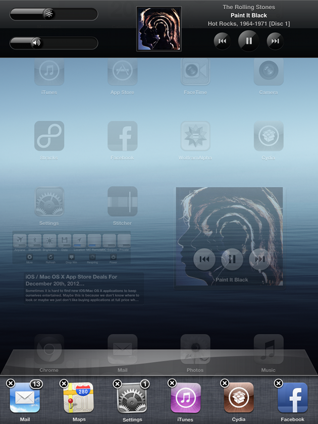 Black X App Switcher Cydia Tweak