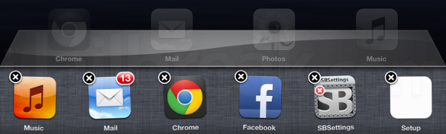 Black X App Switcher Cydia Tweak