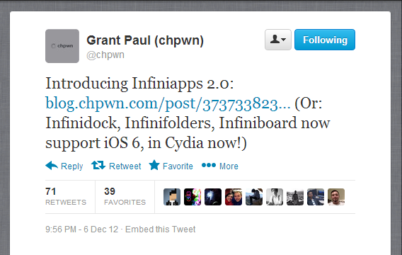 Infiniapps Chpwn Tweet Infiniapps 2.0