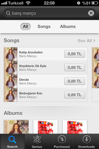 iTunes iTunes Music Store Turkey