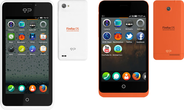 FireFox OS Keon And Peak Developer Handsets