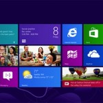 The Windows 8 metro interface home screen