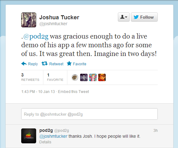 pod2g iOS application pod2g app