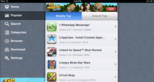 Download-appcakej ipa