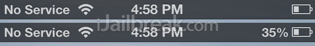 BatteryPeek Status Bar