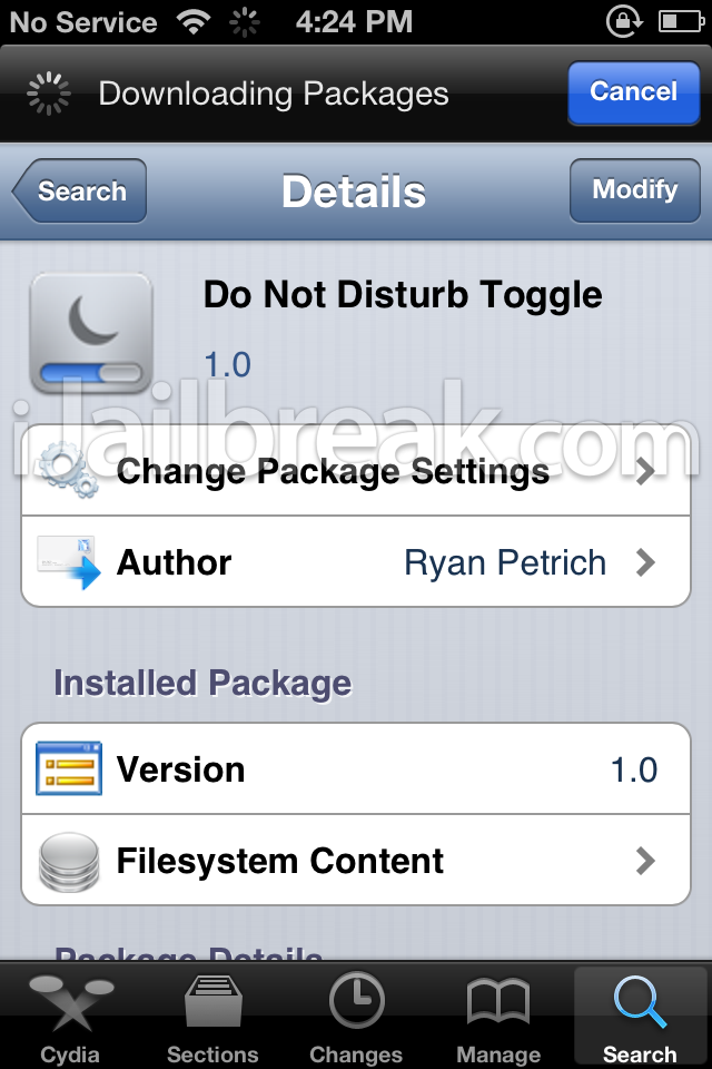 Do Not Disturb Toggle Cydia tweak-ijailbreak