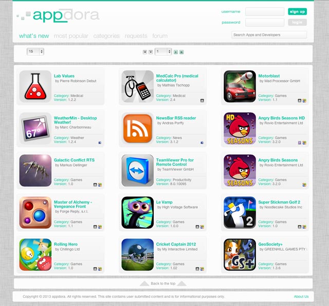 AppDora.org Cracked iOS Applications