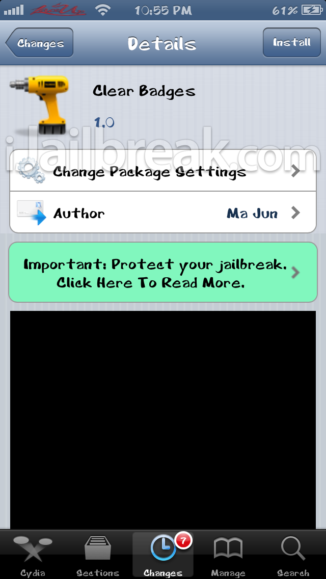 Clear Badges Cydia Tweak iJailbreak