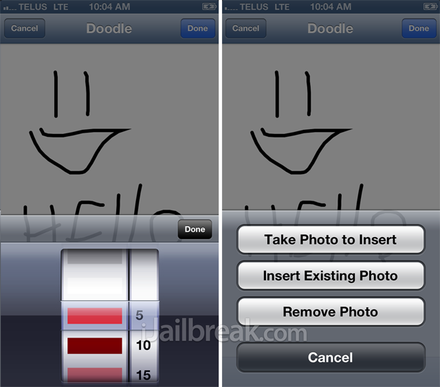 Doodle Message Cydia Tweak iJailbreak