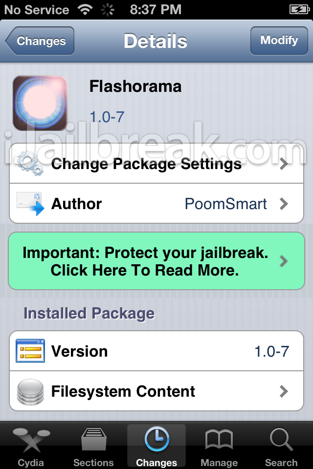 Flashorama Cydia Tweak iJailbreak