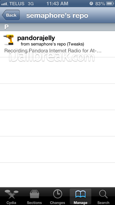 PandoraJelly Cydia Tweak