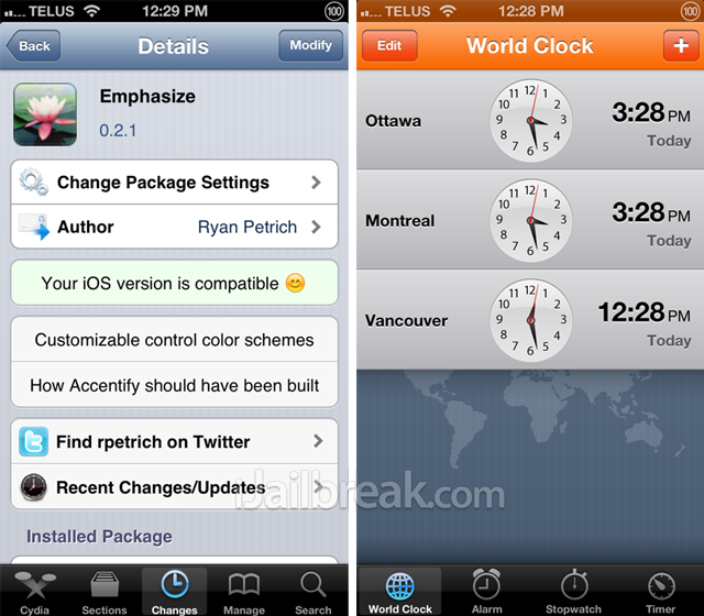 Emphasize Cydia Tweak iOS