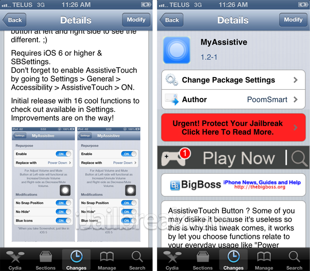 MyAssistive Cydia Tweak