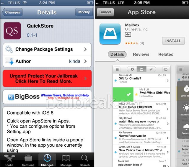 QuickStore Cydia Tweak