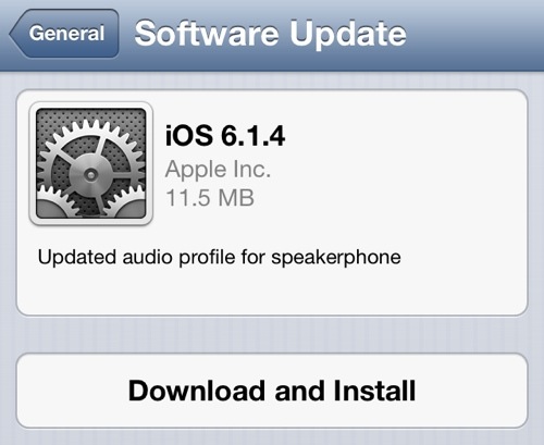 Download iOS 6.1.4 Build 10B350 iPhone 5