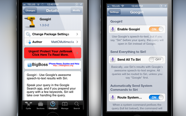 Googiri Cydia Tweak