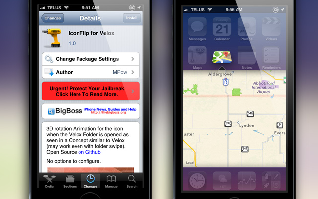 IconFlip-For-Velox Cydia Tweak