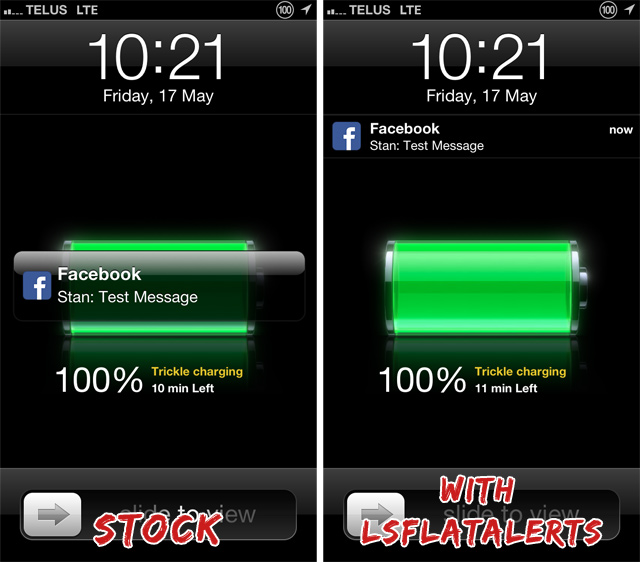 LSFlatAlerts Cydia Tweak