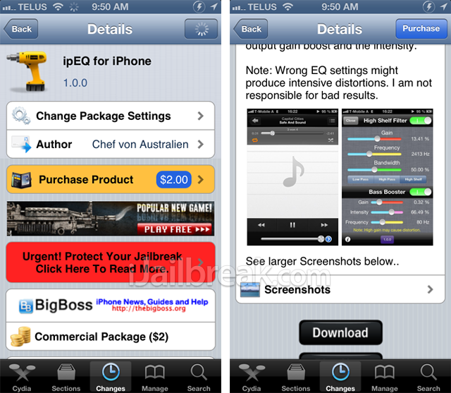 ipEQ For iPhone Cydia Tweak