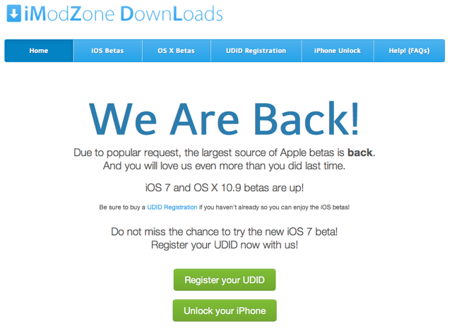 iOS 7 beta UDID Register