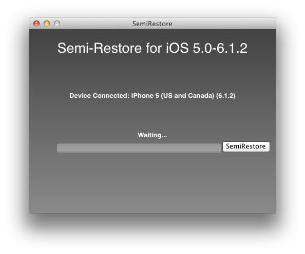 How To: Re-Restore Your iPhone, iPod Touch Or iPad Back To iOS 5.0 To 6.1.2 Using Semi-Restore [VIDEO] Step 2