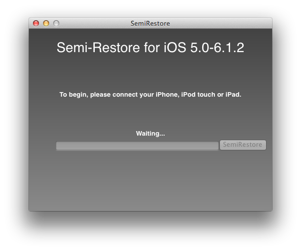 How To: Re-Restore Your iPhone, iPod Touch Or iPad Back To iOS 5.0 To 6.1.2 Using Semi-Restore [VIDEO] Step 1