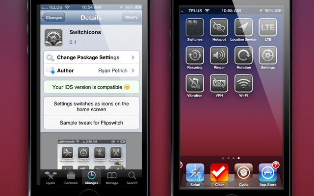 SwitchIcons Cydia Tweak iJailbreak