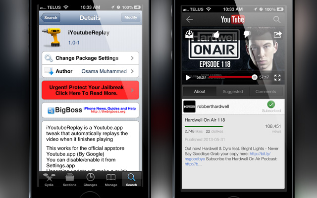 iYouTubeReplay Cydia Tweak iJailbreak