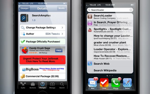 SearchAmplius Cydia Tweak iJailbreak