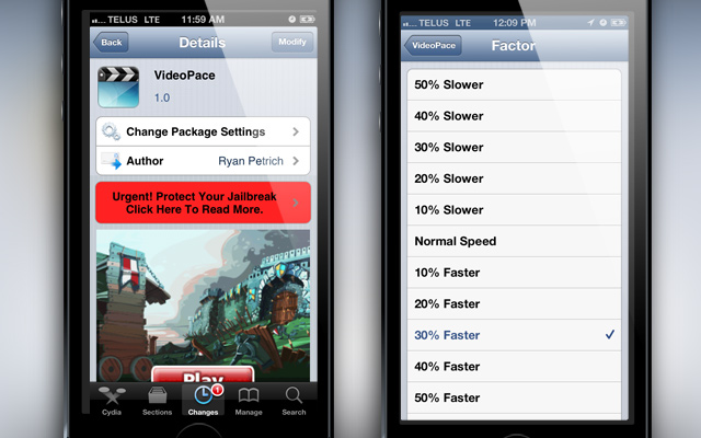VideoPace-Cydia-Tweak