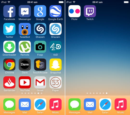 UltraFlat iOS 7 WinterBoard Theme