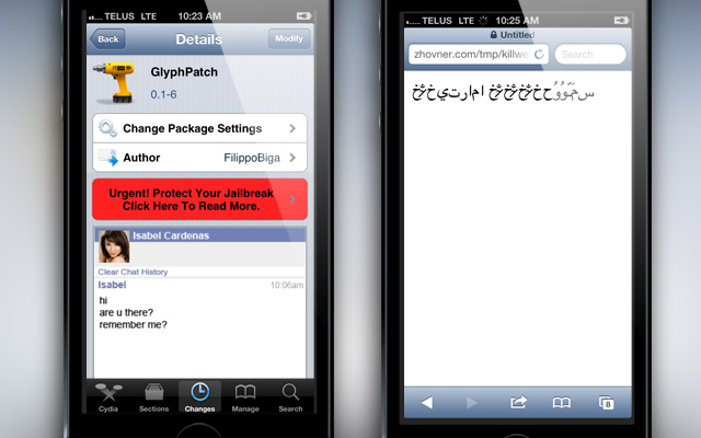 GlyphPatch Cydia Tweak