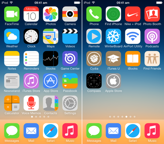 UltraFlat iOS 7 Theme