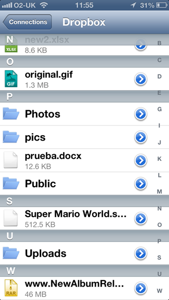 Remote File Manager Dropbox Nintendo ROMs
