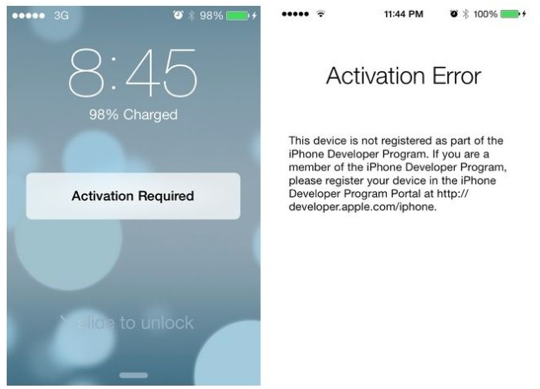 iOS 7 Activation Error