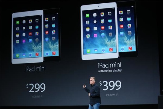 iPad Mini 2 with Retina display pricing