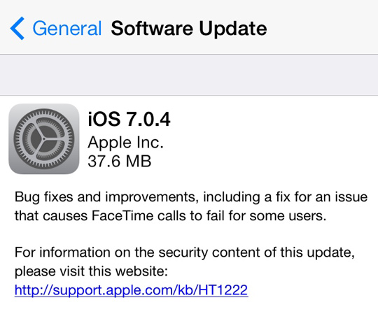 iOS 7.0.4 Download