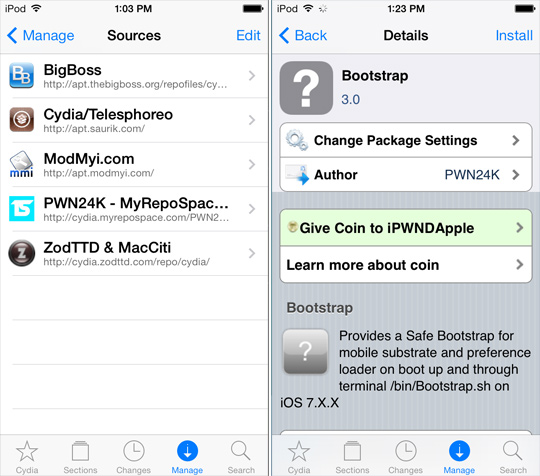 BootStrap-Cydia-Tweak