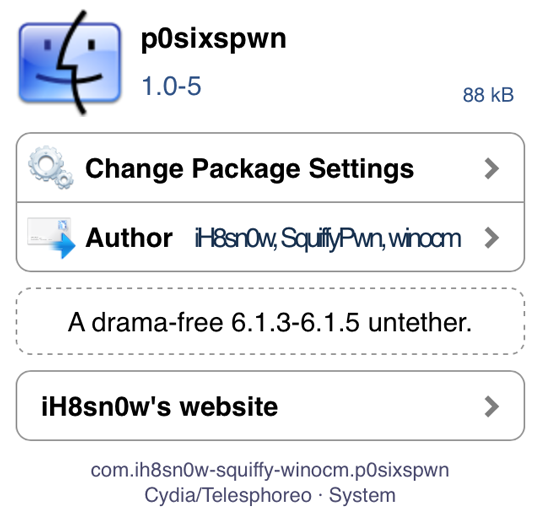 P0sixspwn Cydia Untethered Jailbreak