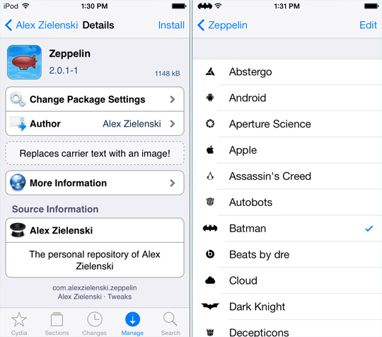 zeppelin cydia