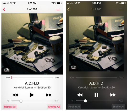 BlurredMusicApp Cydia Tweak