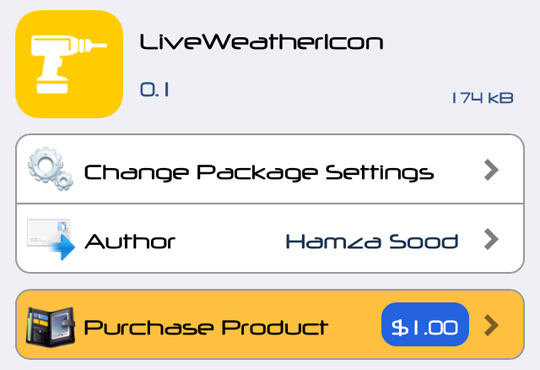 LiveWeatherIcon Cydia Tweak