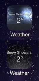 LiveWeatherIcon Cydia Tweak Example