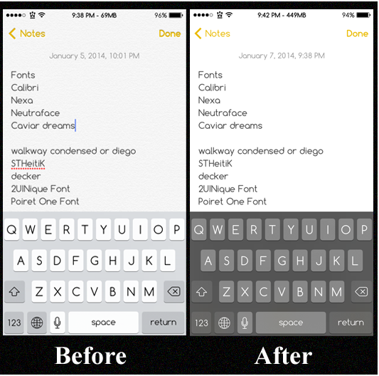 Flat Notes and Bloard Cydia Tweaks