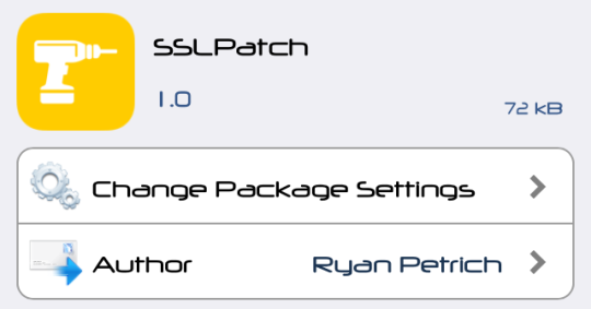 SSLPatch Cydia Tweak