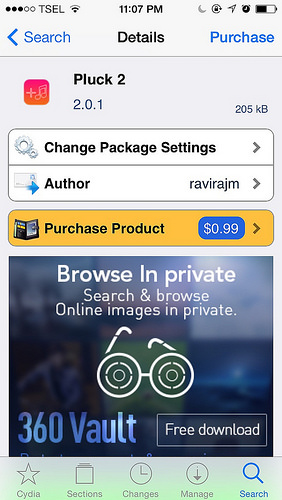 Pluck 2 jailbreak tweak