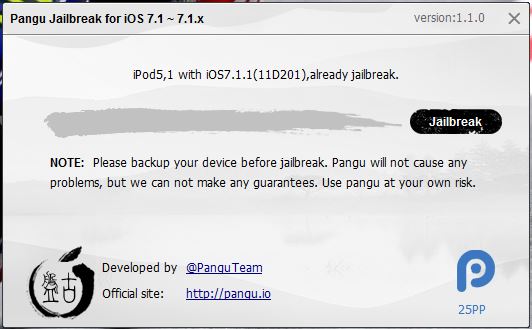 pangu jailbreak ios 7.1.2