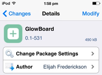 GlowBoard-Cydia